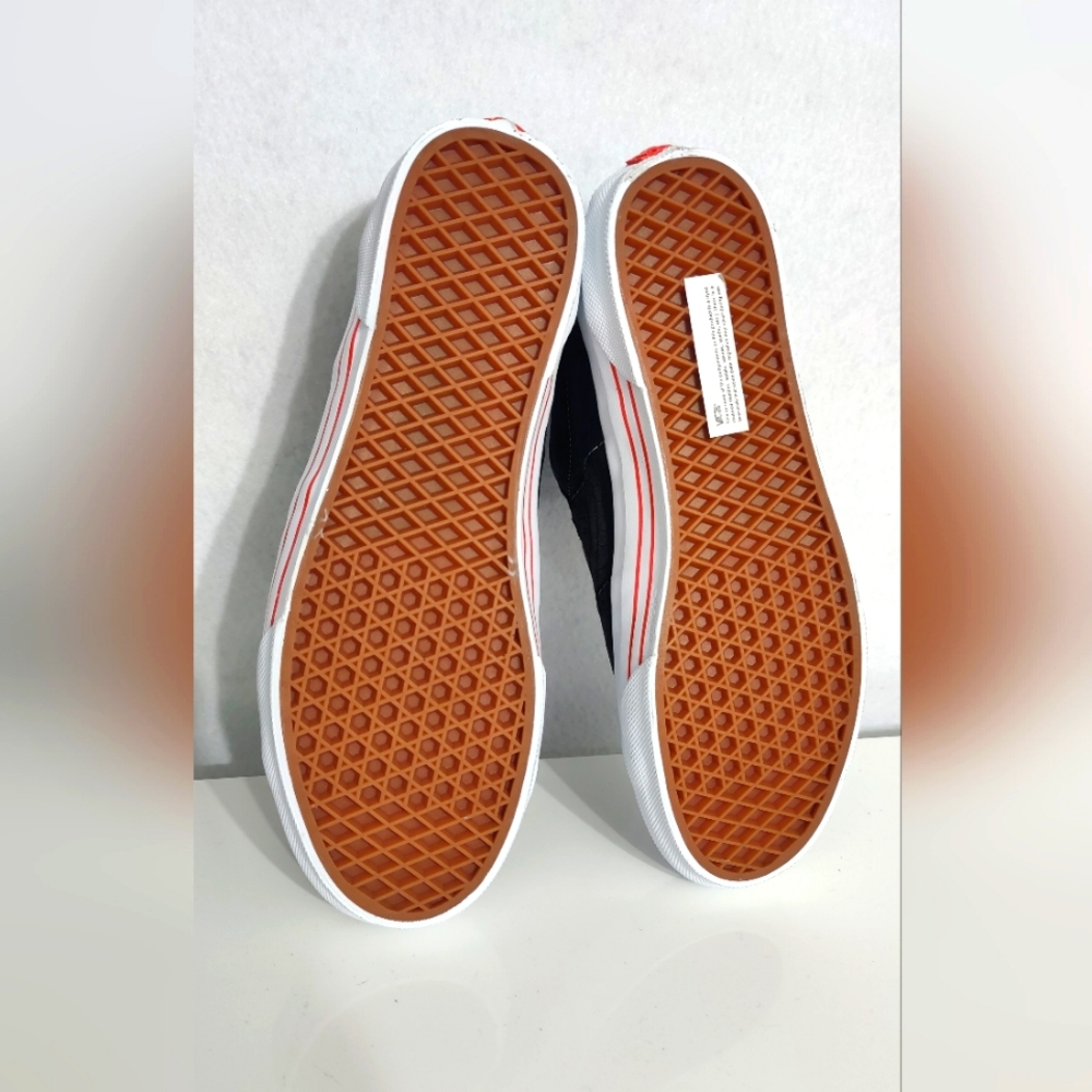 Vans Black Sci-Fi Fantasy X Sneakers with Orange Accents - Picture 5 of 8